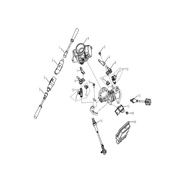 An Image of a Genuine CFMOTO Parts Schematic Diagram showing the schematic - ELECTRIC SYSTEM - 2015 CFMOTO ZFORCE 800 Trail