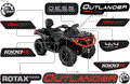BODY - FEATURE DECALS - 2018 CAN AM OUTLANDER MAX 4X4 XT 1000R - CALI - BRUSHED ALUMINIUM