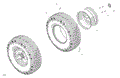 DRIVE - FRONT WHEELS - 2025 CAN AM MAVERICK SPORT 1000R EFI X RC - HYBRID WHITE PEARL - 64" WIDTH