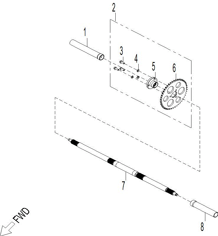 An Image of a Genuine Can-Am Parts Schematic Diagram showing the schematic - DRIVE - REAR WHEEL AXLE 70