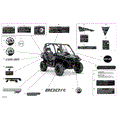 DECALS - XT - 2020 CAN AM COMMANDER 800R EFI