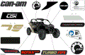 BODY - DECALS - 2023 CAN AM MAVERICK TURBO RR DS