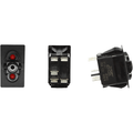 Dash Switch Body Single Acc Red/Red By XTC Power