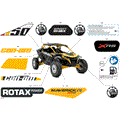BODY - DECALS - 2024 CAN AM MAVERICK R X RS - NEO YELLOW - 77" WIDTH SAS CALI