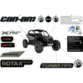 BODY - DECALS - 2026 CAN AM MAVERICK TURBO RR X RC - LOFT GREEN SATIN - 64" WIDTH