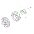 DRIVE - FRONT WHEELS - 2024 CAN AM COMMANDER MAX 700 EFI XT - TIMELESS BLACK METALLIC - 60" WIDTH CALI