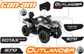 BODY - FEATURE DECALS - 2018 CAN AM OUTLANDER MAX 4X4 DPS 570 EFI - ORANGE CRUSH