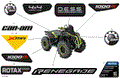 BODY - DECALS - 2023 CAN AM RENEGADE 1000R EFI X MR