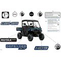 BODY - DECALS - 2025 CAN AM DEFENDER HD9 XT - DUSTY NAVY - 62" WIDTH