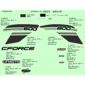 DECAL KIT (VELOCITY GREY) - 2022 CFMOTO CFORCE 600