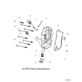 ENGINE: CRANKCASE COVER ASM RIGHT - 2021 POLARIS ACE 150 EFI