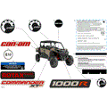 BODY - DECALS - 2024 CAN AM COMMANDER MAX 1000R EFI XT P - MACCHIATO SATIN - 64" WIDTH