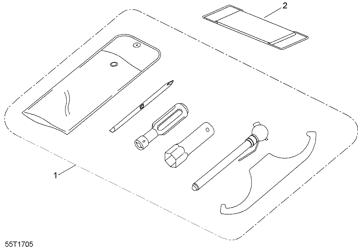 An Image of a Genuine Can-Am Parts Schematic Diagram showing the schematic - TOOLS