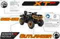 BODY - FEATURE DECALS - 2025 CAN AM OUTLANDER MAX 1000R 4X4 XT P - MINERAL GRAY SATIN