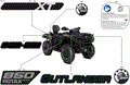 BODY - FEATURE DECALS - 2025 CAN AM OUTLANDER MAX 850 4X4 XT - WILDLAND CAMO - (2)