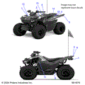 BODY: DECALS WARNING AND REFLECTORS - 2025 POLARIS OUTLAW 70