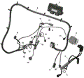 ROTAX - ENGINE HARNESS AND ELECTRONIC MODULE - 2026 CAN AM MAVERICK TRAIL EFI DPS - TIMELESS BLACK METALLIC - 50" WIDTH - (2)