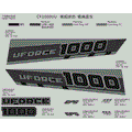 DECAL KITS (TITANIUM GREY) - 2019 CFMOTO UFORCE 1000