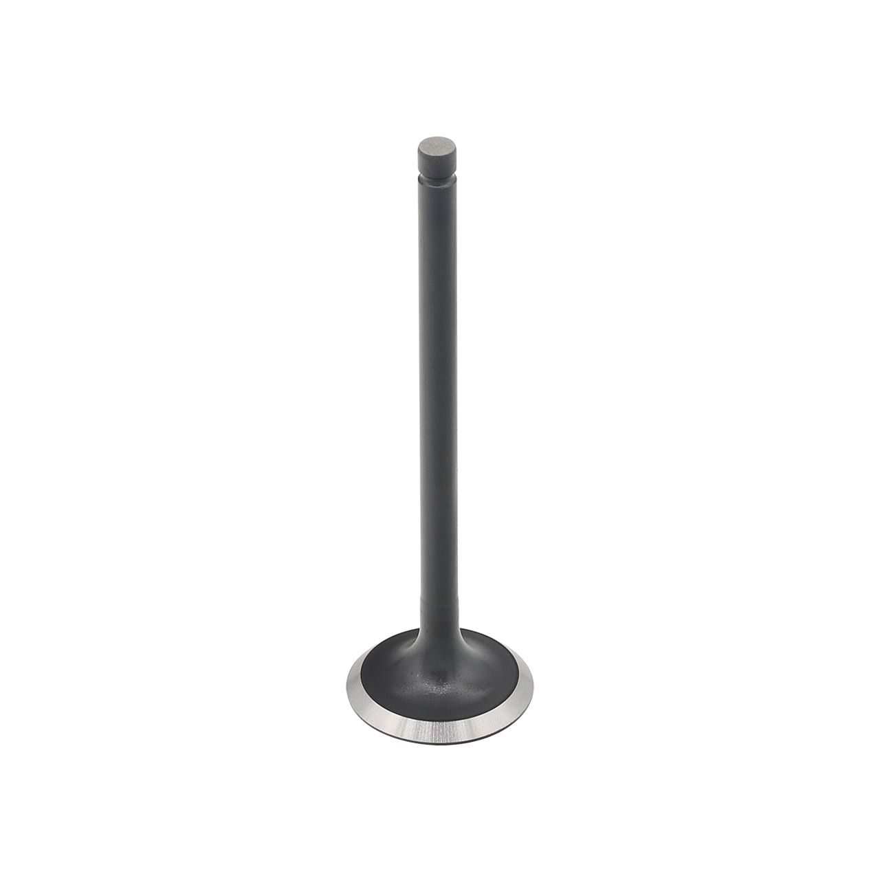 A Can-Am Maverick Exhaust Valve Can by Bronco, featuring a long stem and flat, round head, stands upright on a white background.