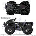 BODY: DECALS GRAPHIC - 2025 POLARIS SPORTSMAN XP 1000 MUD
