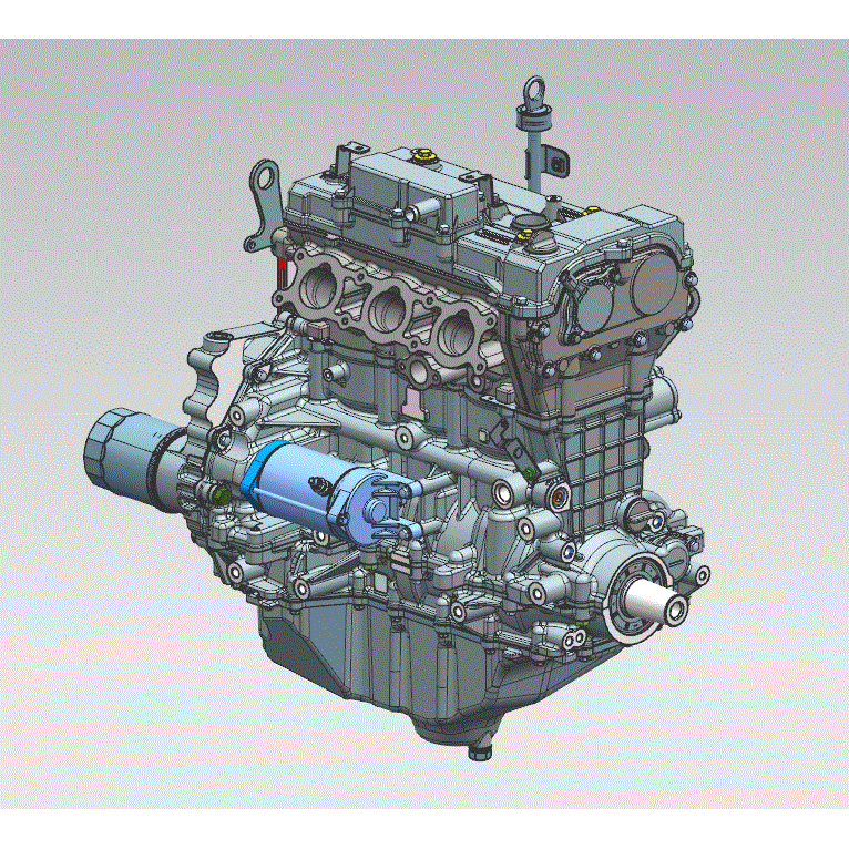 An Image of a Genuine CFMOTO Parts Schematic Diagram showing the schematic - LONG BLOCK - 2025 CFMOTO UFORCE U10XL PRO HIGHLAND