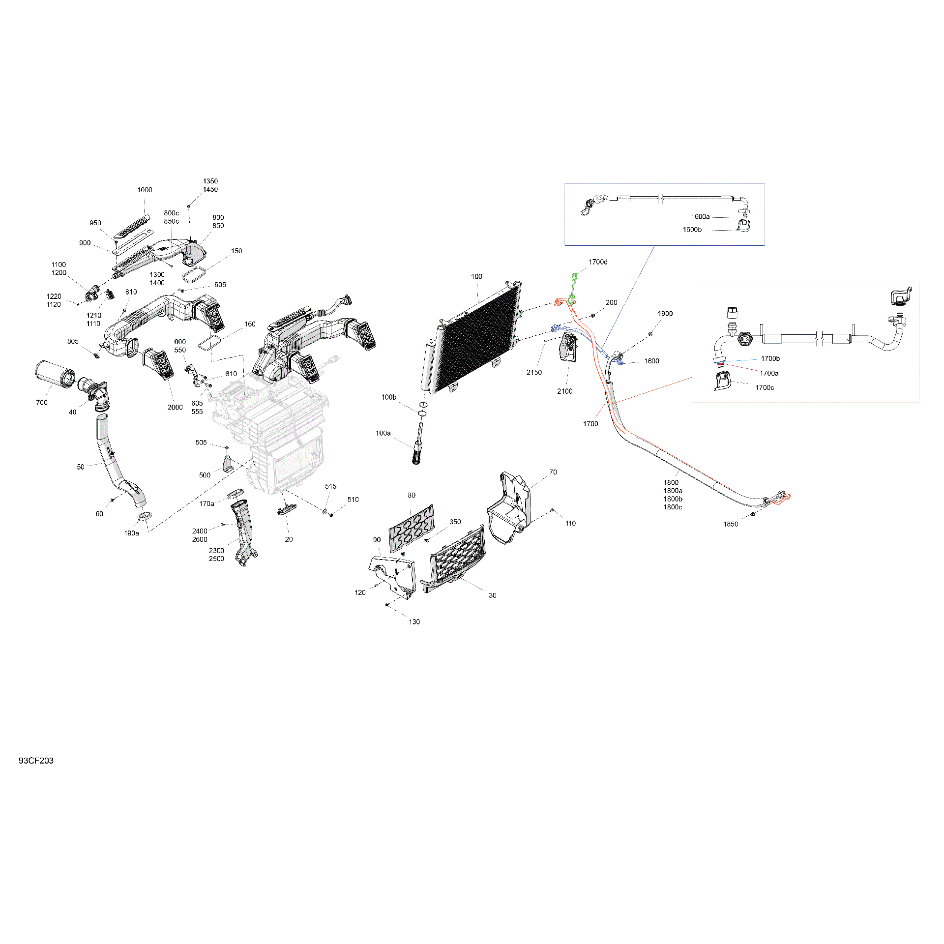 An Image of a Genuine Can-Am Parts Schematic Diagram showing the schematic - MISCELLANEOUS - OPTIONS