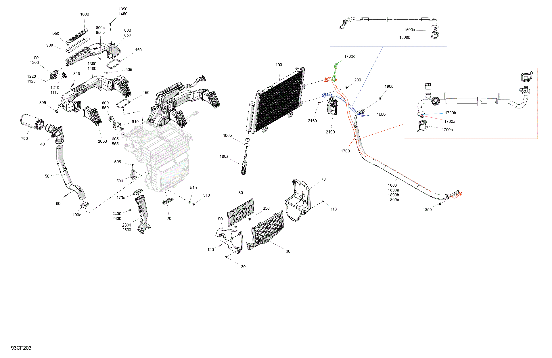 An Image of a Genuine Can-Am Parts Schematic Diagram showing the schematic - MISCELLANEOUS - OPTIONS