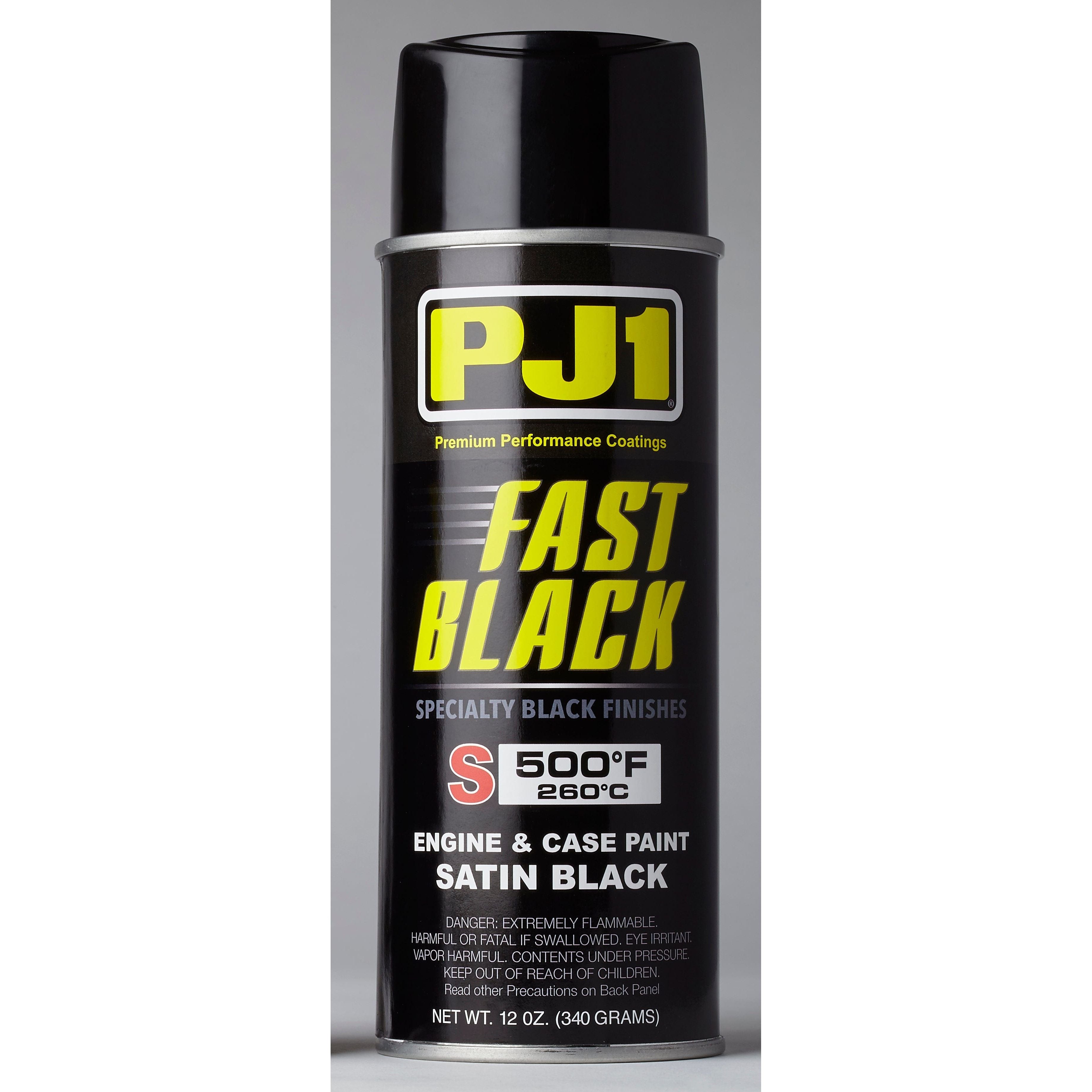 Fast Black Engine Paint Satin Black by PJ1 16-SAT Hi Temp Paint
