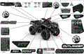 BODY - DECALS - 2022 CAN AM OUTLANDER 650 EFI XT