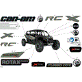 BODY - DECALS - 2026 CAN AM MAVERICK MAX TURBO RR X RC - LOFT GREEN SATIN - 72" WIDTH CALI