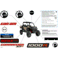 BODY - DECALS - 2024 CAN AM COMMANDER 1000R EFI XT P - MACCHIATO SATIN - 64" WIDTH