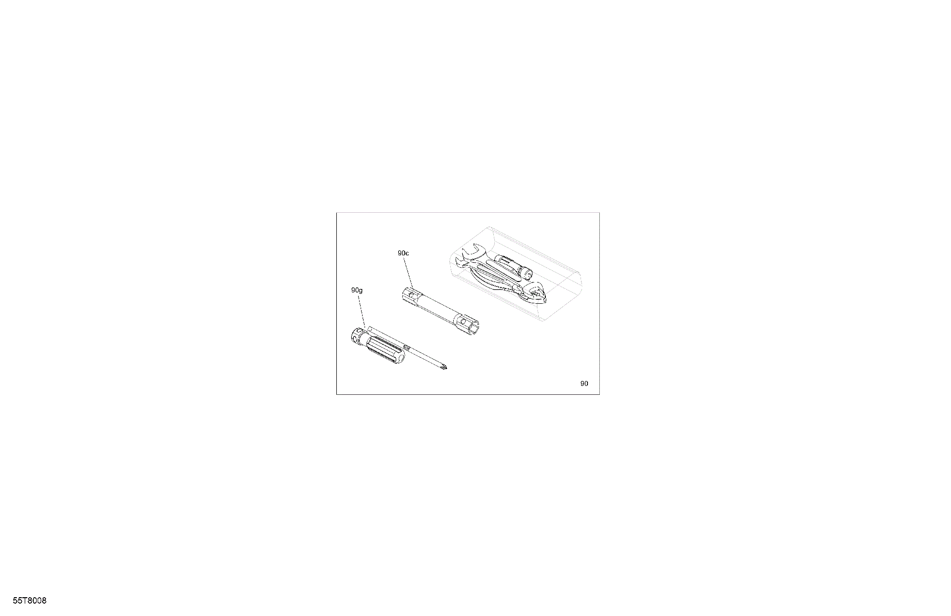 An Image of a Genuine Can-Am Parts Schematic Diagram showing the schematic - BODY - REAR STORAGE TRAY