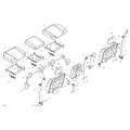BODY - SEAT - REAR SECTION - 2024 CAN AM DEFENDER MAX HD10 LONE STAR EDITION CAB - NIGHT BLACK - 67" WIDTH
