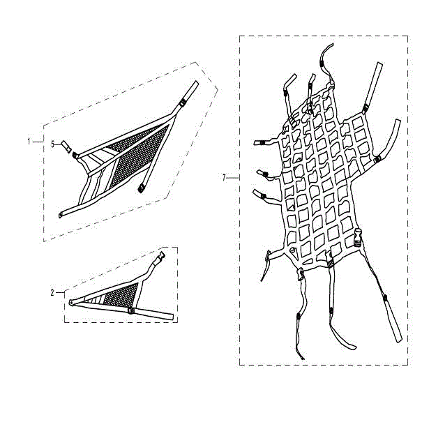 An Image of a Genuine CFMOTO Parts Schematic Diagram showing the schematic - NETS - 2015 CFMOTO ZFORCE 600