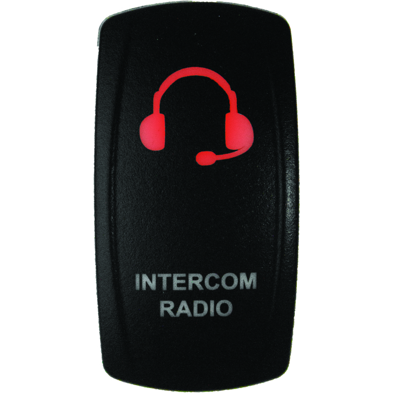 DragonFire Racing Lighted Switch Int/Rad On/Off Red Led