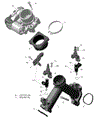 ROTAX - AIR INTAKE MANIFOLD AND THROTTLE BODY - V2 - 2022 CAN AM OUTLANDER 570 EFI X MR