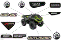 BODY - DECALS - 2023 CAN AM OUTLANDER 850 EFI X MR