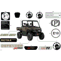 BODY - DECALS - 2026 CAN AM DEFENDER HD11 X MR - DARK WILDLAND CAMO - 65" WIDTH