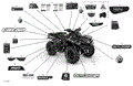 BODY - DECALS - XTP - 2021 CAN AM OUTLANDER 850 EFI / DPS / XT / XT P / NORTH EDITION