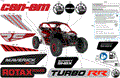 BODY - DECALS - 2024 CAN AM MAVERICK TURBO RR X RS SMART SHOCK 72 INCH SAS - FIERY RED METALLIC - 72" WIDTH SAS