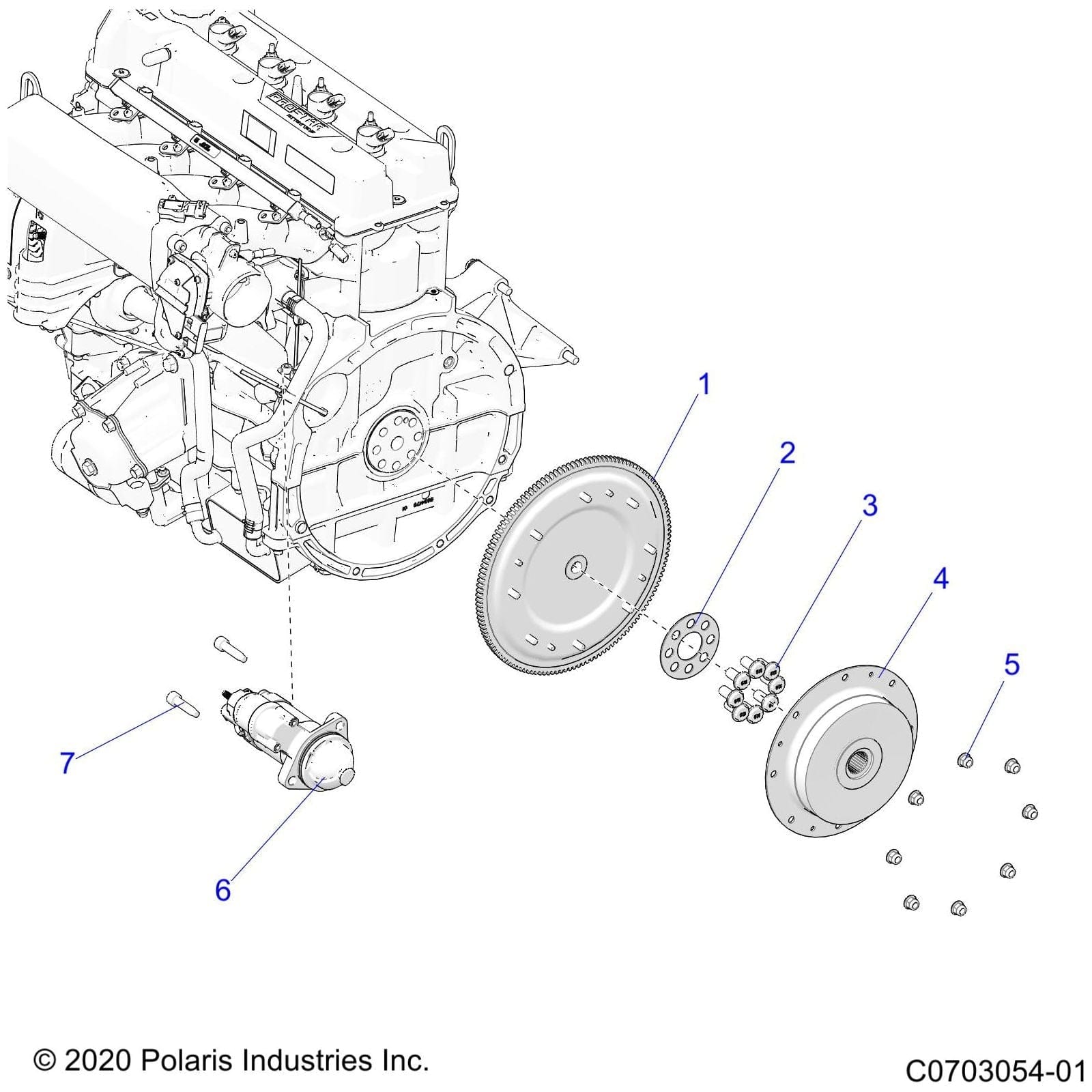 Flexplate-Ring,Gear by Polaris 3023521 OEM Hardware P3023521 Off Road Express