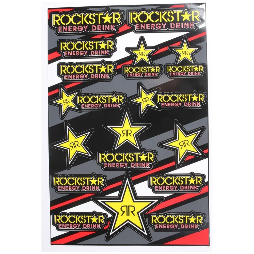 Fly/Rockstar Decal Sheet By D'Cor 40-90-601 Decal Sheet 862-90108 Western Powersports