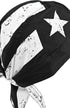 Western Powersports Bandana Vintage American Black/White Flag Flydanna by Zan Z903