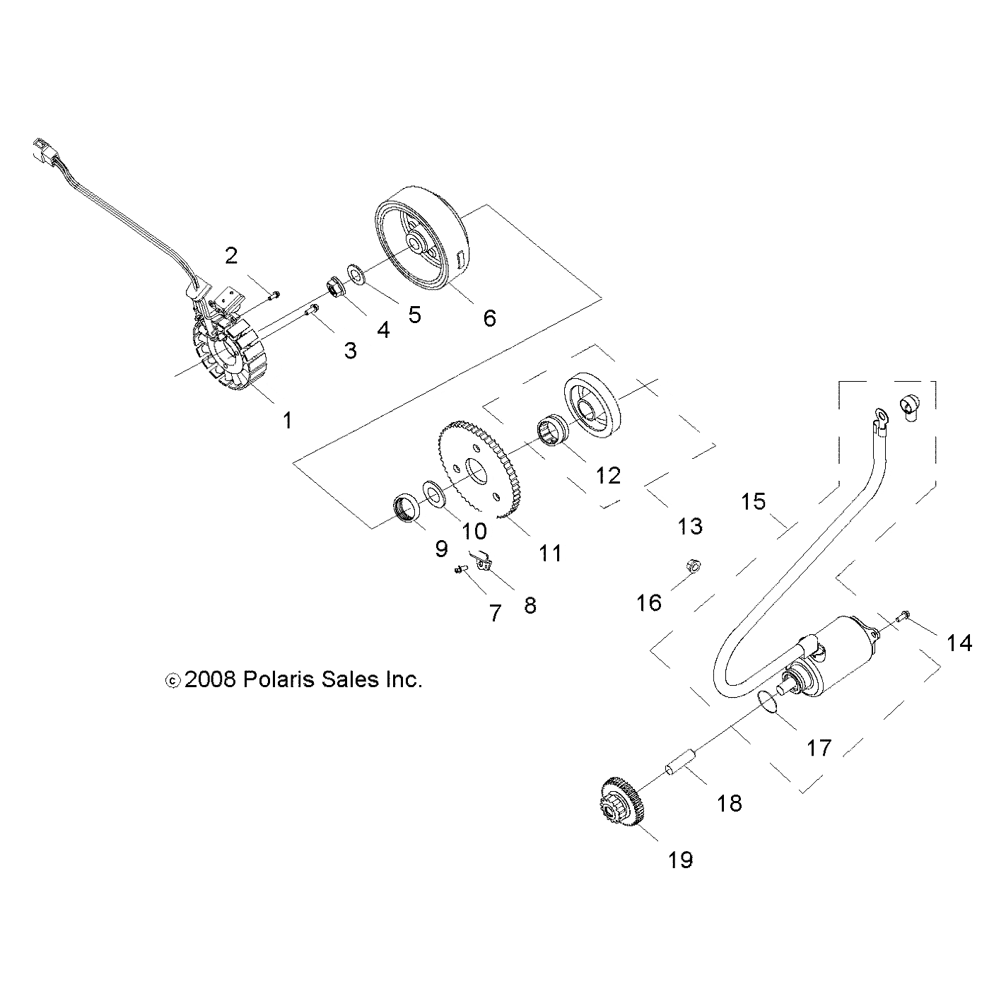Flywheel Assembly by Polaris 454484 OEM Hardware P454484 Off Road Express
