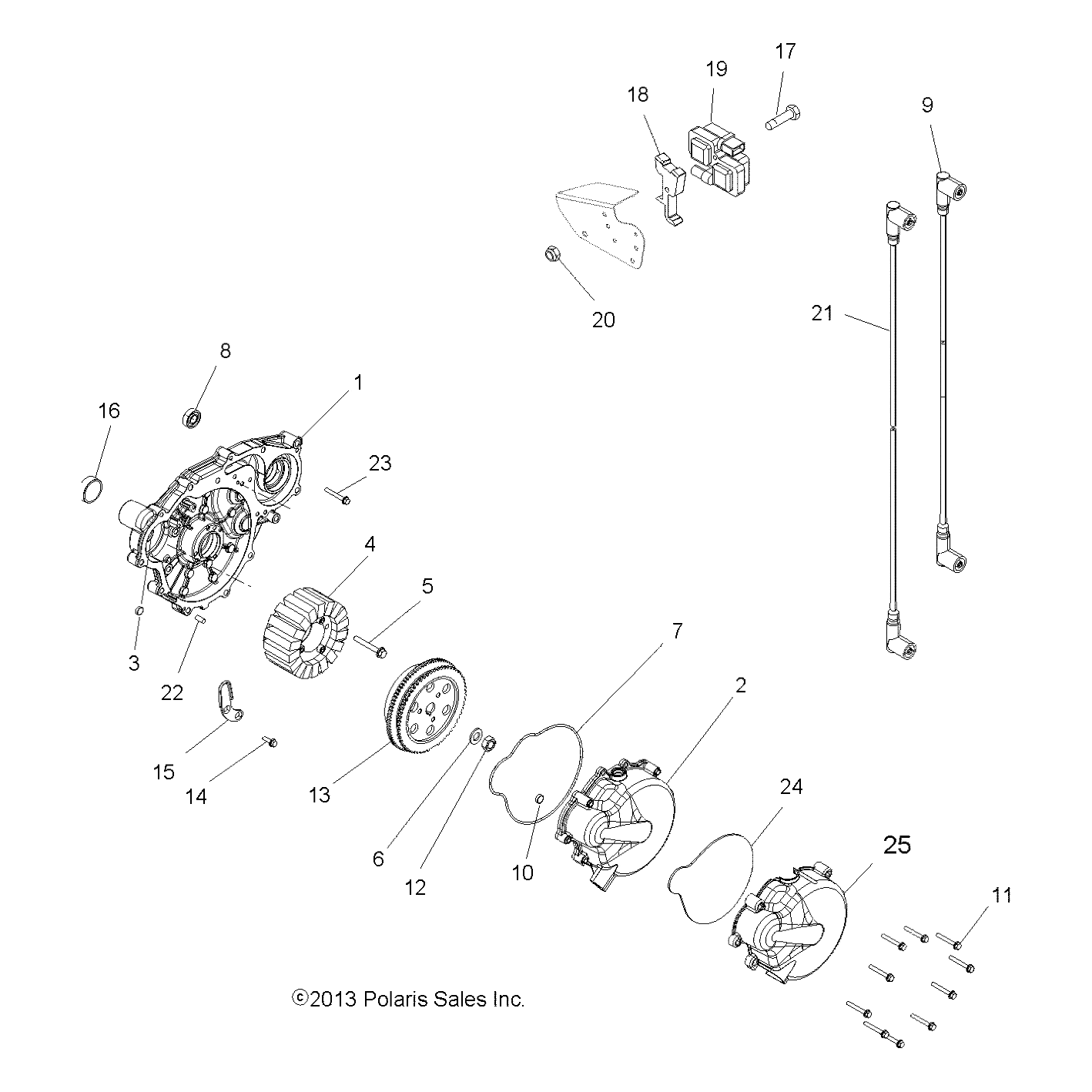 Flywheel by Polaris 4013968 OEM Hardware P4013968 Off Road Express