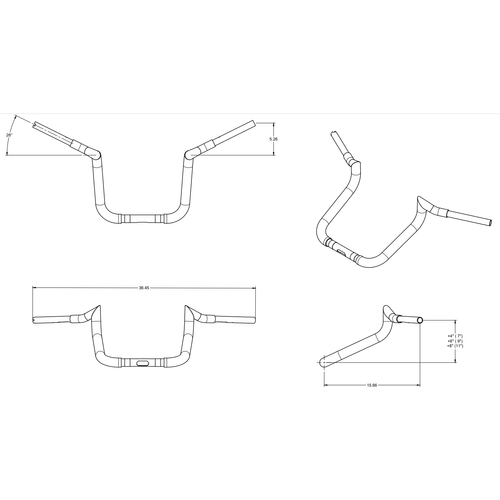 Folsom Prison Series Handlebars by Tab Performance Handlebars