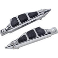 Footpegs Stilleto w/ Adapters Chrome by Kuryakyn