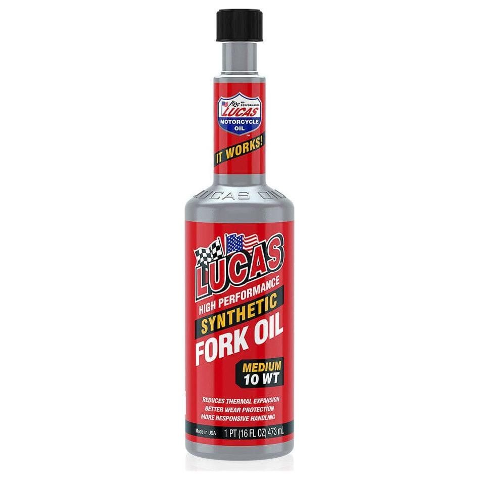 Fork Oil 10wt 16oz Synthetic by Lucas 10772 Fork Oil