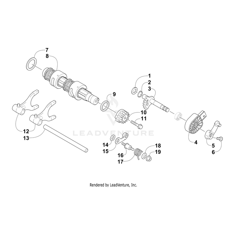 Fork,Shift By Arctic Cat 0818-171 OEM Hardware 0818-171 Off Road Express