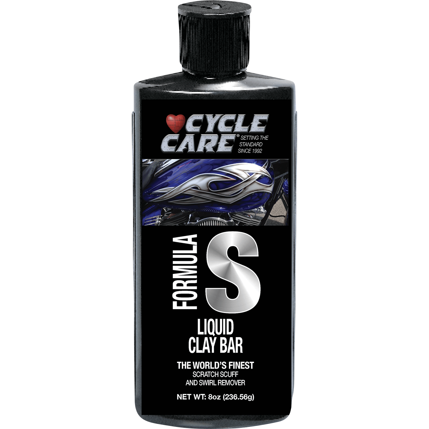 Formula S Liquid Clay Bar - Scratch, Scuff, And Swirl Remover By Cycle Care Formulas 77008 Quick Detailer 3713-0048 Parts Unlimited